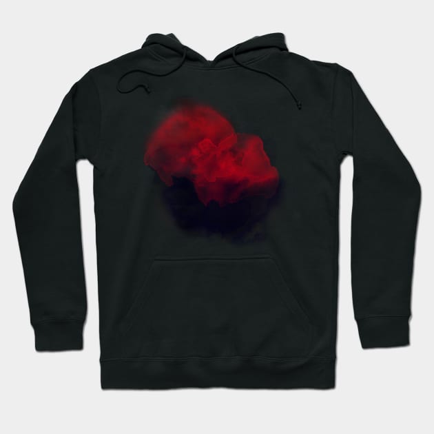 Red and Black smoke Hoodie by InspirationalDesign